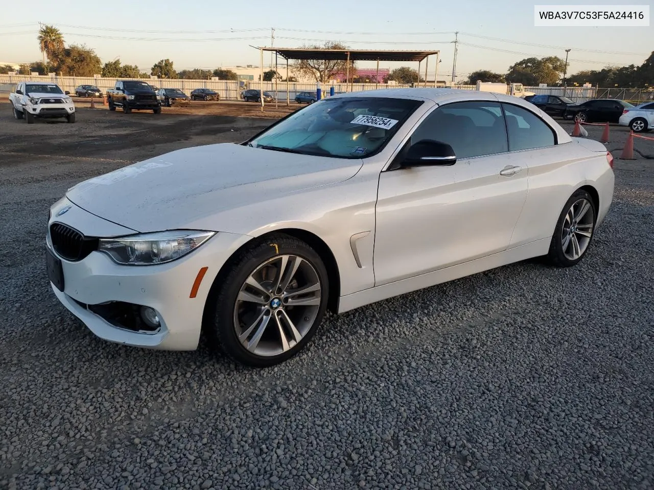 2015 BMW 428 I Sulev VIN: WBA3V7C53F5A24416 Lot: 77956254