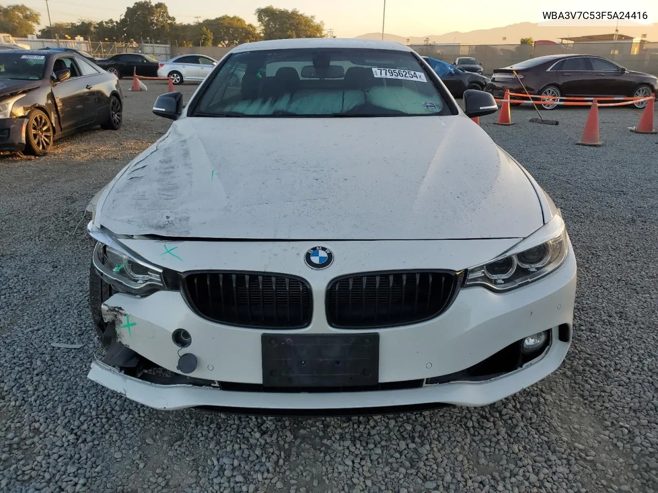 2015 BMW 428 I Sulev VIN: WBA3V7C53F5A24416 Lot: 77956254