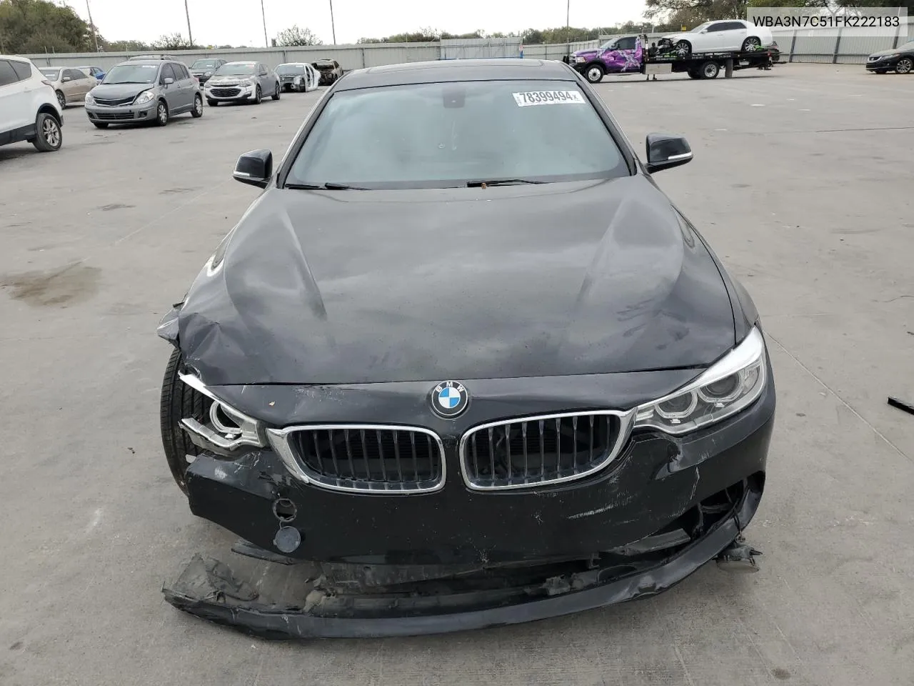 2015 BMW 428 I VIN: WBA3N7C51FK222183 Lot: 78399494