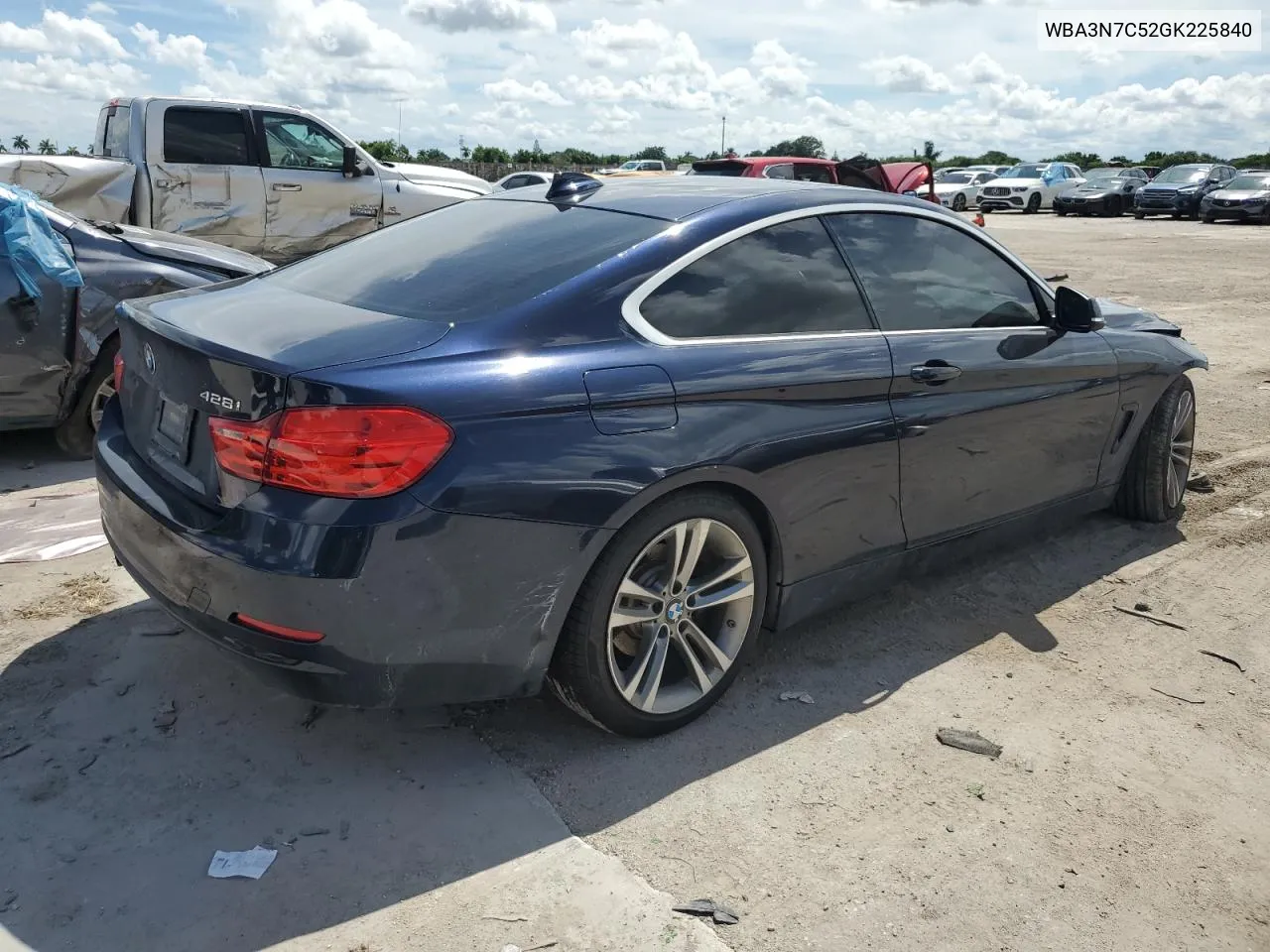 2016 BMW 428 I VIN: WBA3N7C52GK225840 Lot: 66038383