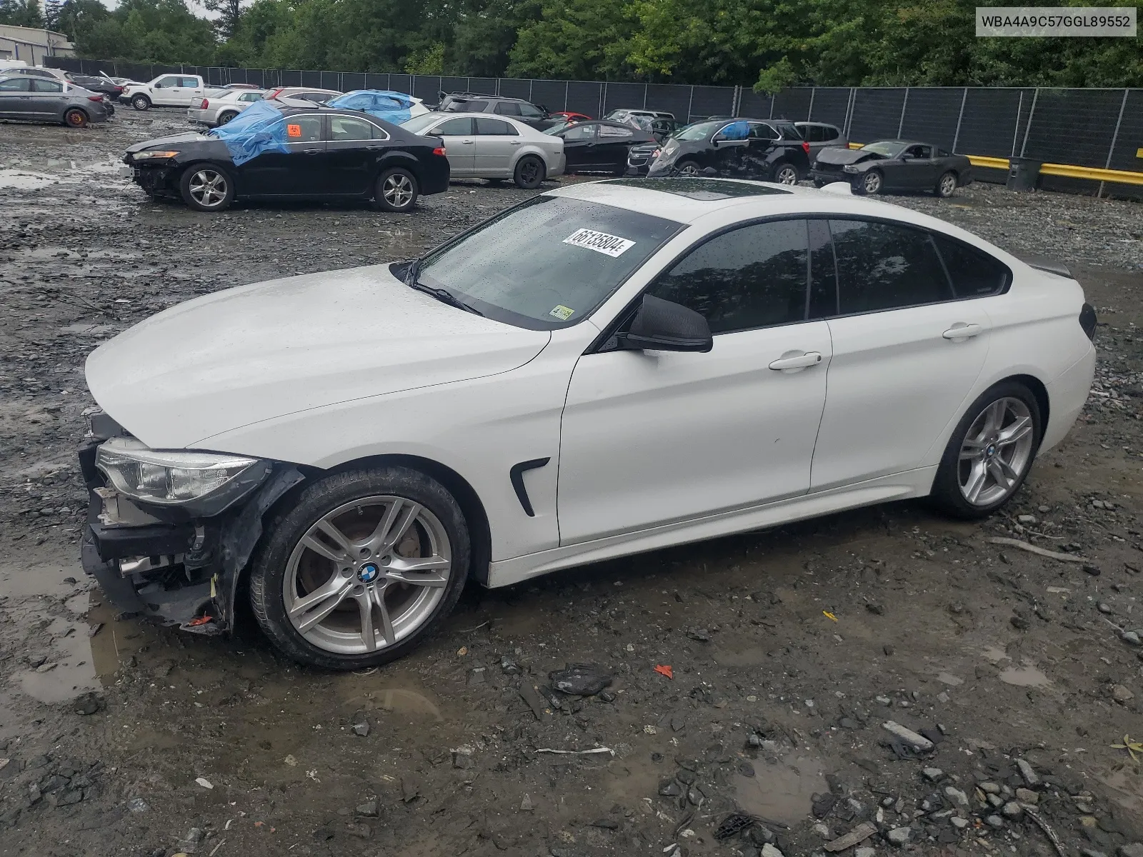 WBA4A9C57GGL89552 2016 BMW 428 I Gran Coupe Sulev