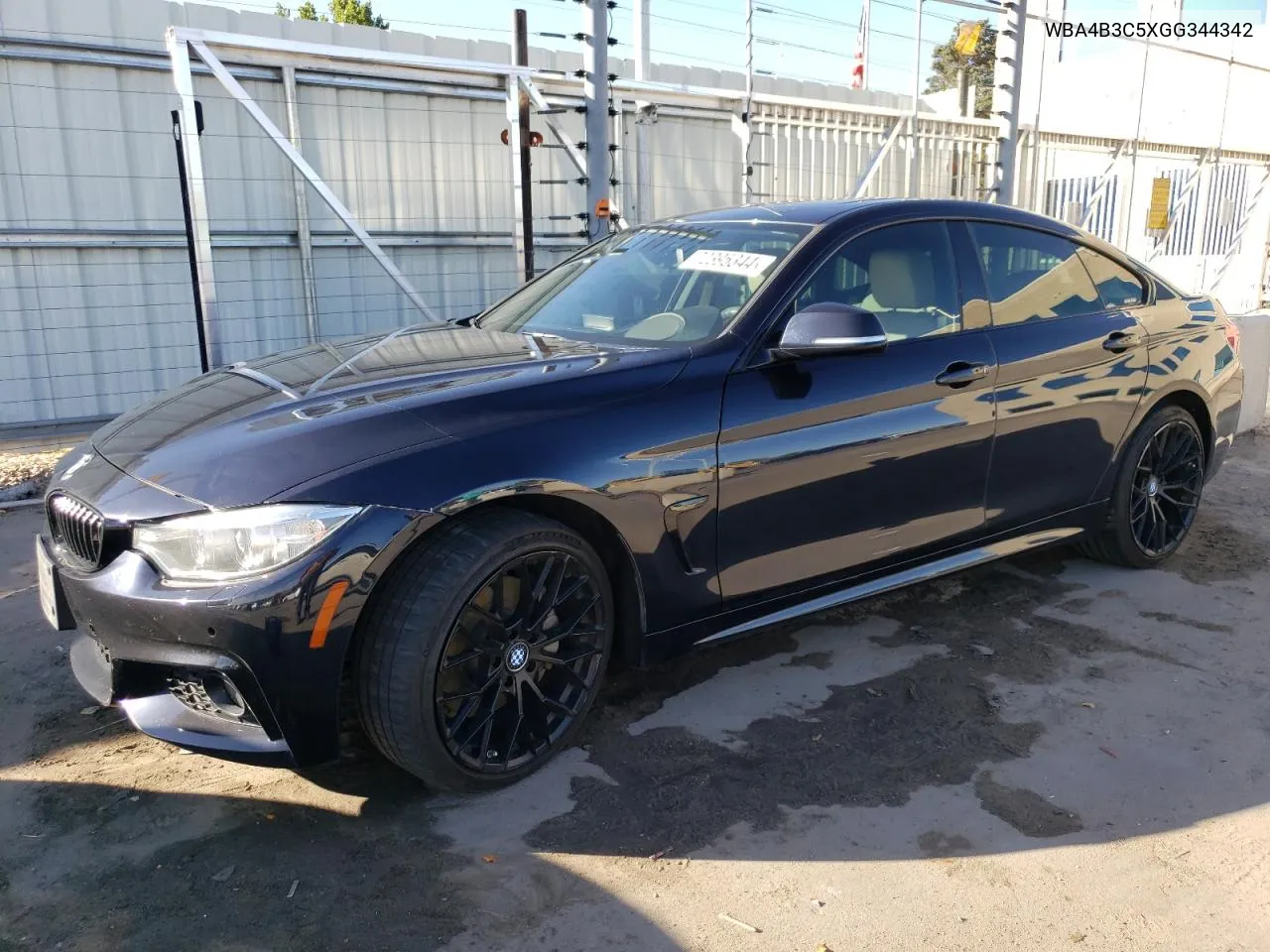 2016 BMW 435 Xi Gran Coupe VIN: WBA4B3C5XGG344342 Lot: 72395344