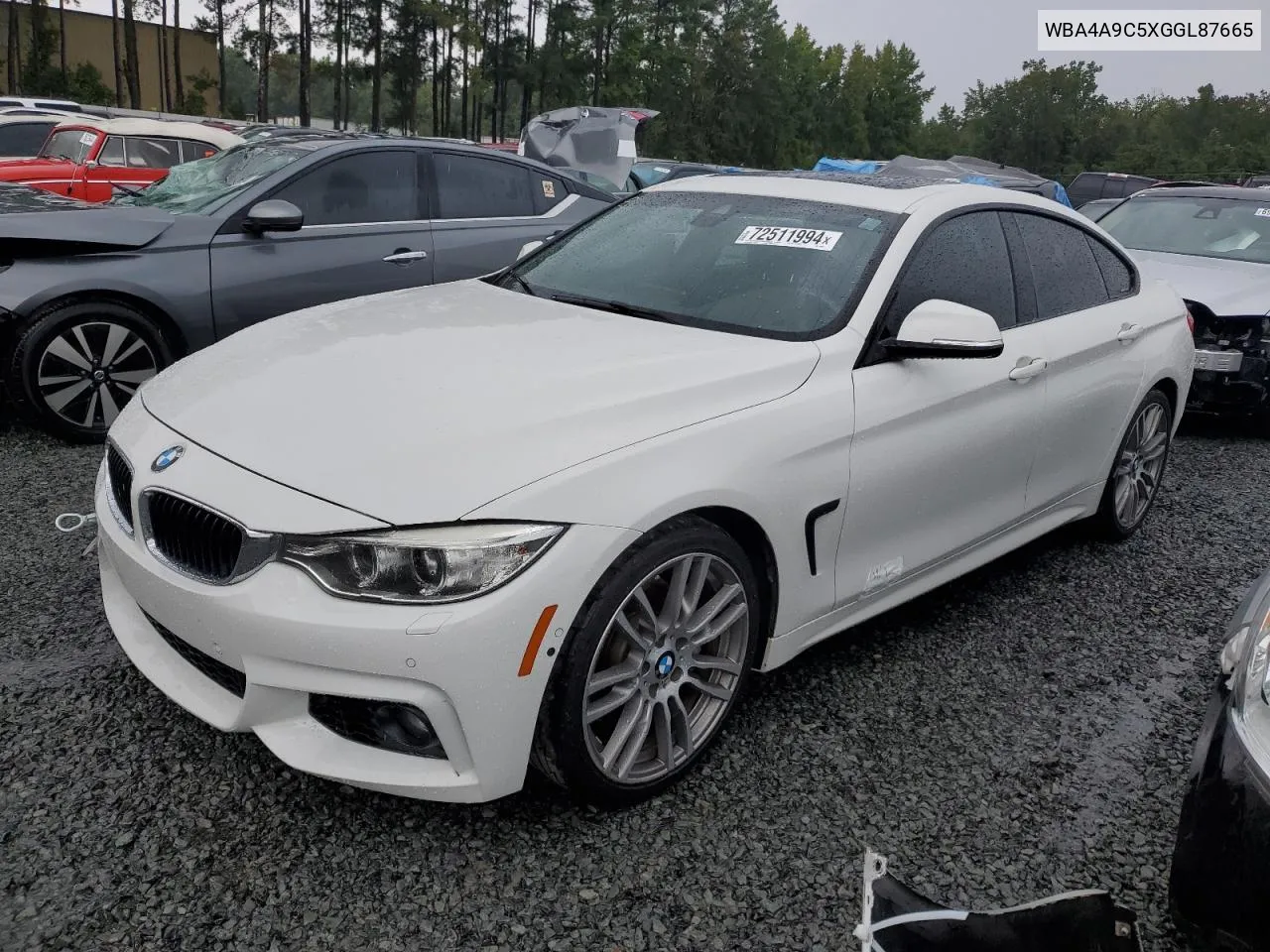 2016 BMW 428 I Gran Coupe Sulev VIN: WBA4A9C5XGGL87665 Lot: 72511994