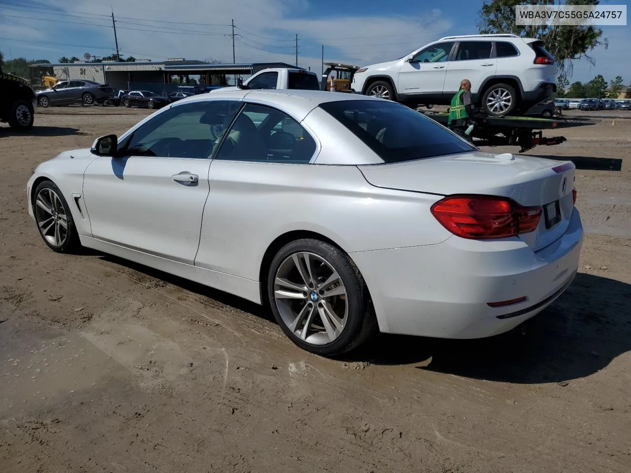 2016 BMW 428 I Sulev VIN: WBA3V7C55G5A24757 Lot: 74043494