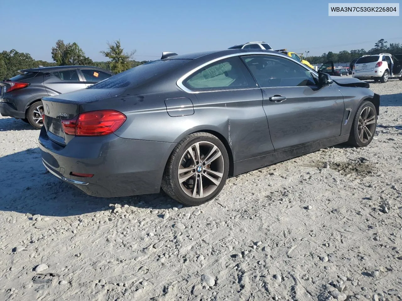 2016 BMW 428 I VIN: WBA3N7C53GK226804 Lot: 74949644