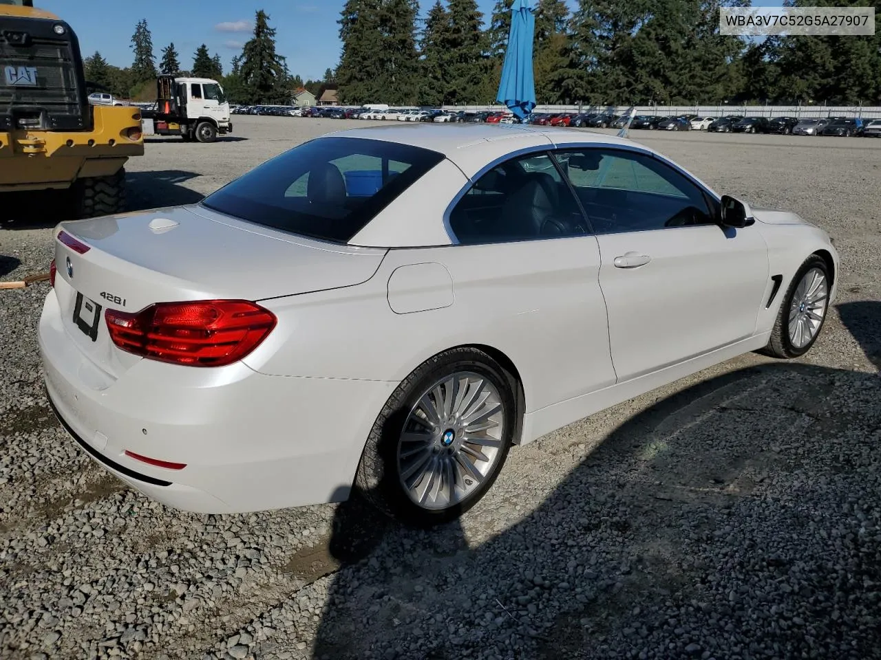 2016 BMW 428 I Sulev VIN: WBA3V7C52G5A27907 Lot: 75361844