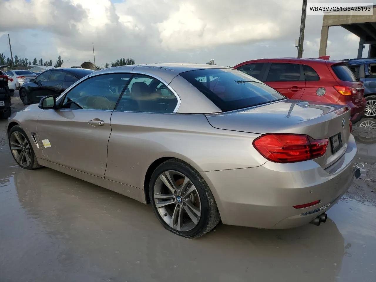 2016 BMW 428 I Sulev VIN: WBA3V7C51G5A25193 Lot: 76530664