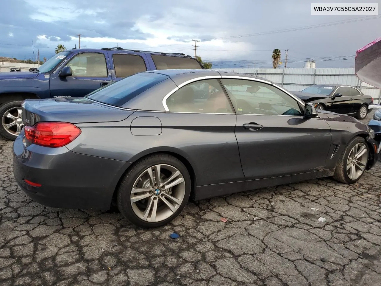 2016 BMW 428 I Sulev VIN: WBA3V7C55G5A27027 Lot: 81820053