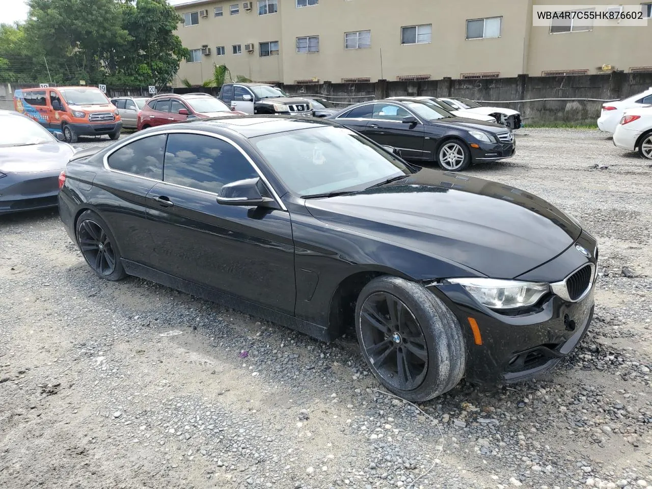 2017 BMW 430I VIN: WBA4R7C55HK876602 Lot: 70391214