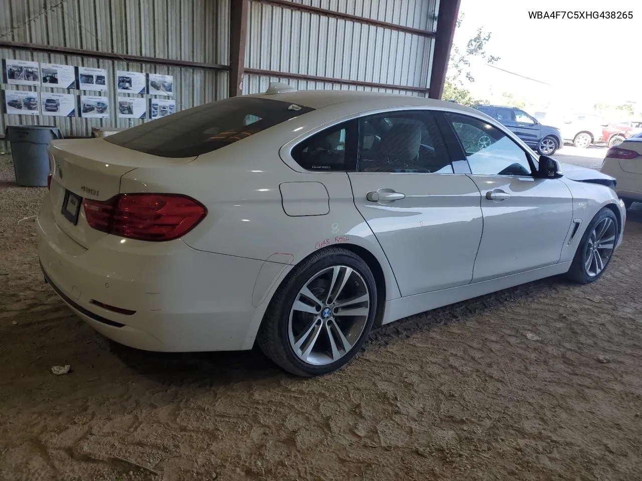 2017 BMW 430I Gran Coupe VIN: WBA4F7C5XHG438265 Lot: 72125004