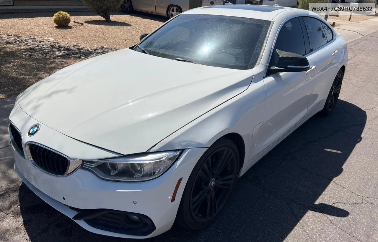 2017 BMW 430I Gran Coupe VIN: WBA4F7C39HG788632 Lot: 72255104