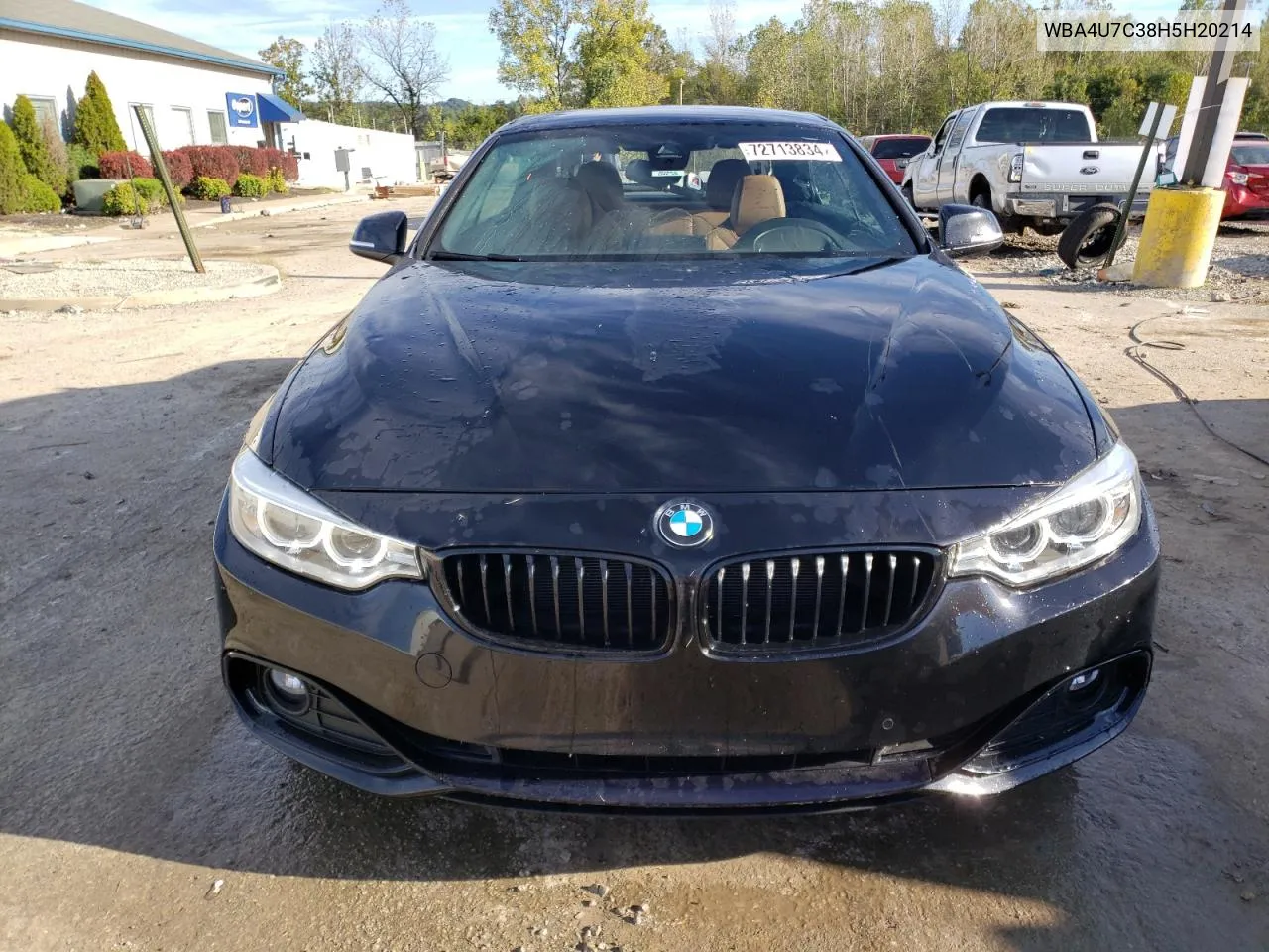 WBA4U7C38H5H20214 2017 BMW 430I