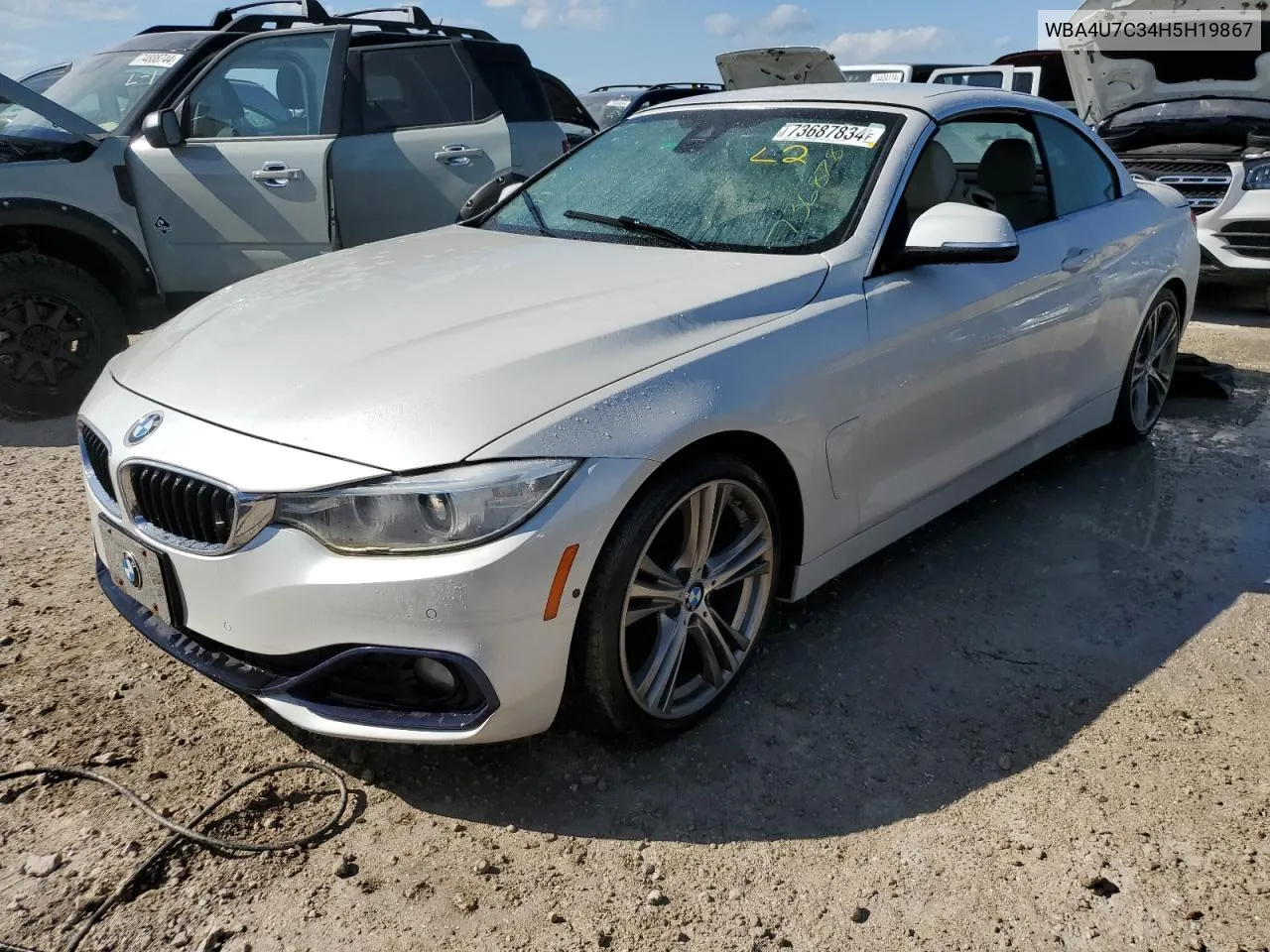 2017 BMW 430I VIN: WBA4U7C34H5H19867 Lot: 73687834