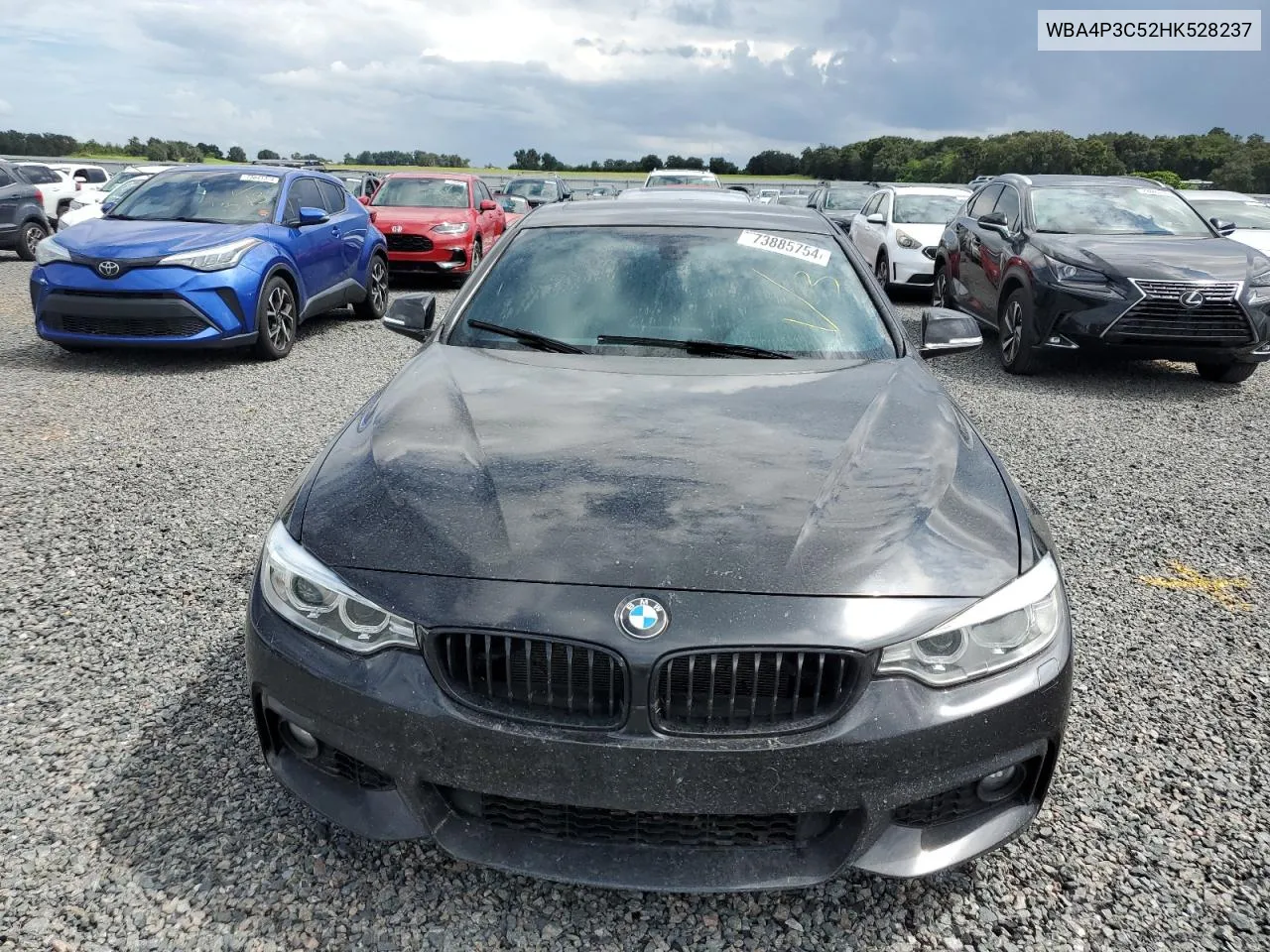 2017 BMW 440Xi VIN: WBA4P3C52HK528237 Lot: 73885754