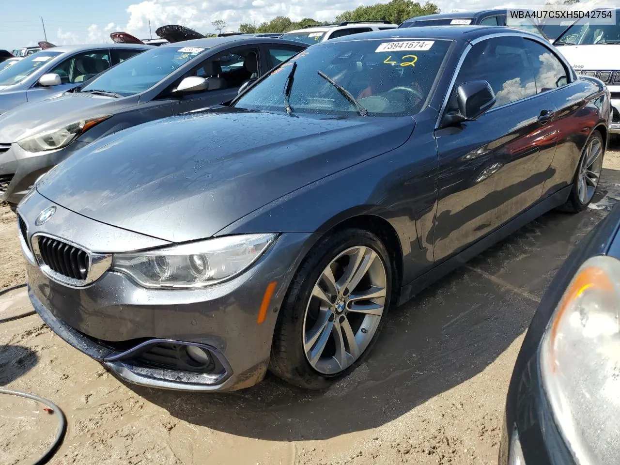 2017 BMW 430I VIN: WBA4U7C5XH5D42754 Lot: 73941674