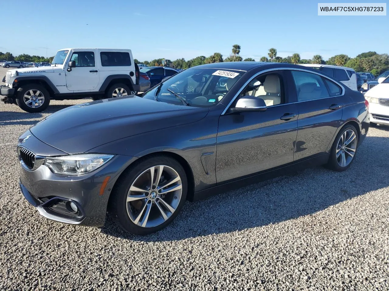 2017 BMW 430I Gran Coupe VIN: WBA4F7C5XHG787233 Lot: 74251934