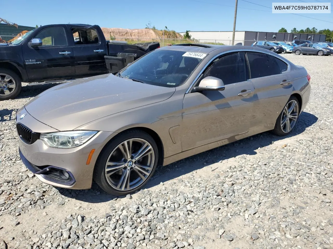 2017 BMW 430I Gran Coupe VIN: WBA4F7C59HG787174 Lot: 75476644