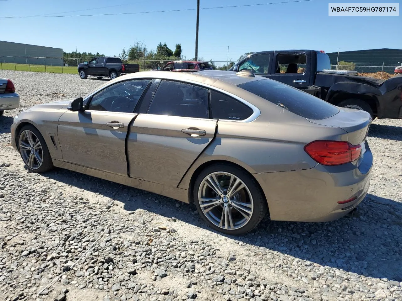 2017 BMW 430I Gran Coupe VIN: WBA4F7C59HG787174 Lot: 75476644