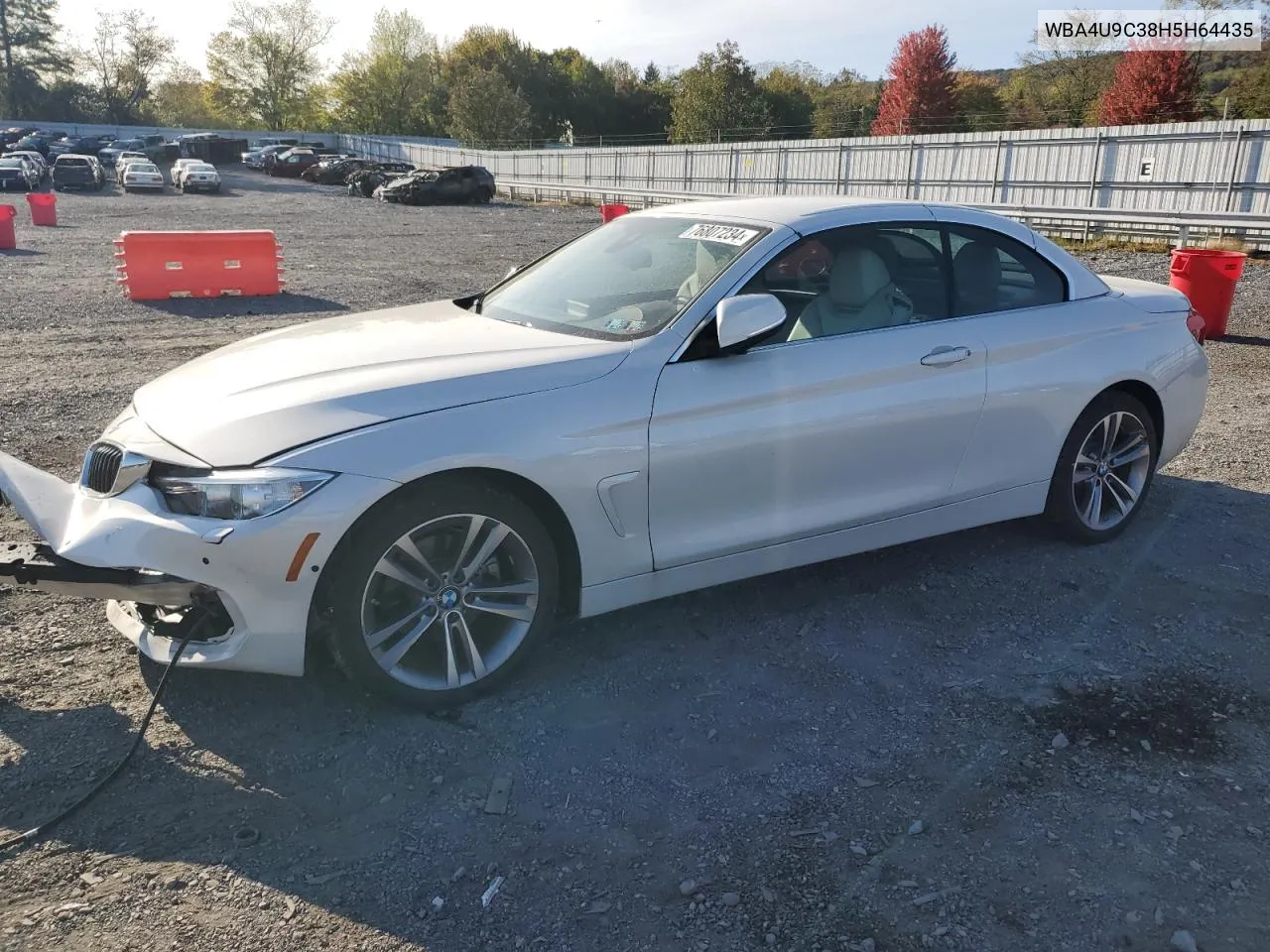 2017 BMW 430Xi VIN: WBA4U9C38H5H64435 Lot: 76807234