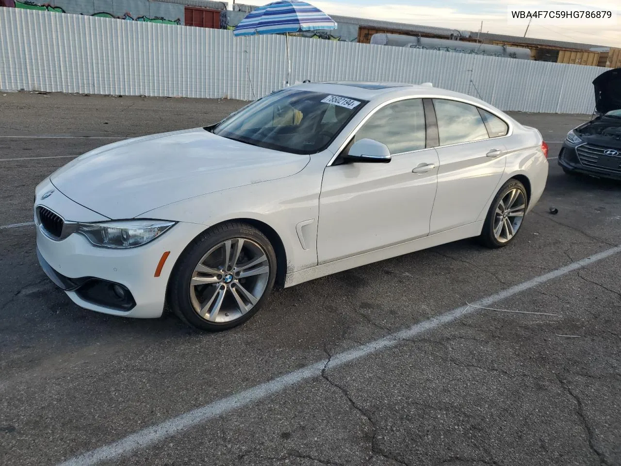 2017 BMW 430I Gran Coupe VIN: WBA4F7C59HG786879 Lot: 78502194