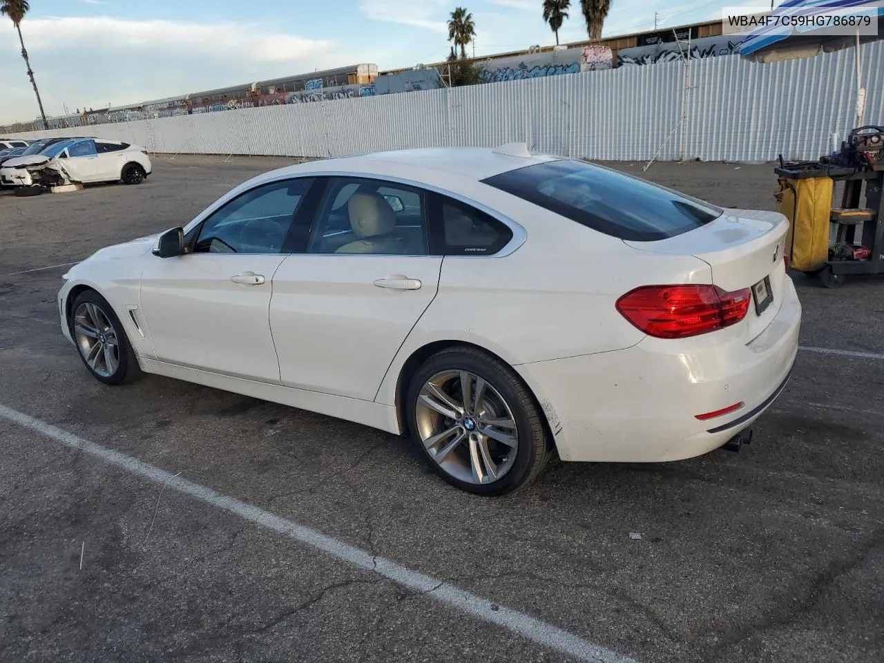 2017 BMW 430I Gran Coupe VIN: WBA4F7C59HG786879 Lot: 78502194