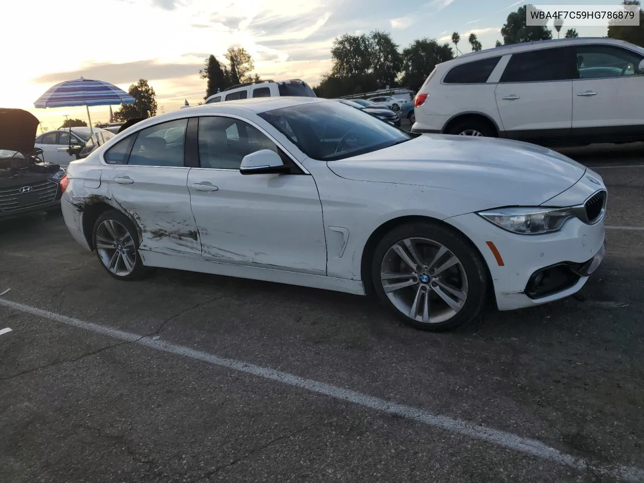 2017 BMW 430I Gran Coupe VIN: WBA4F7C59HG786879 Lot: 78502194