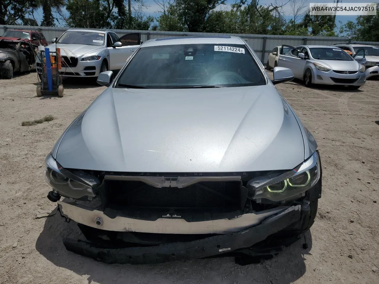 2018 BMW 430I VIN: WBA4W3C54JAC97519 Lot: 52114224