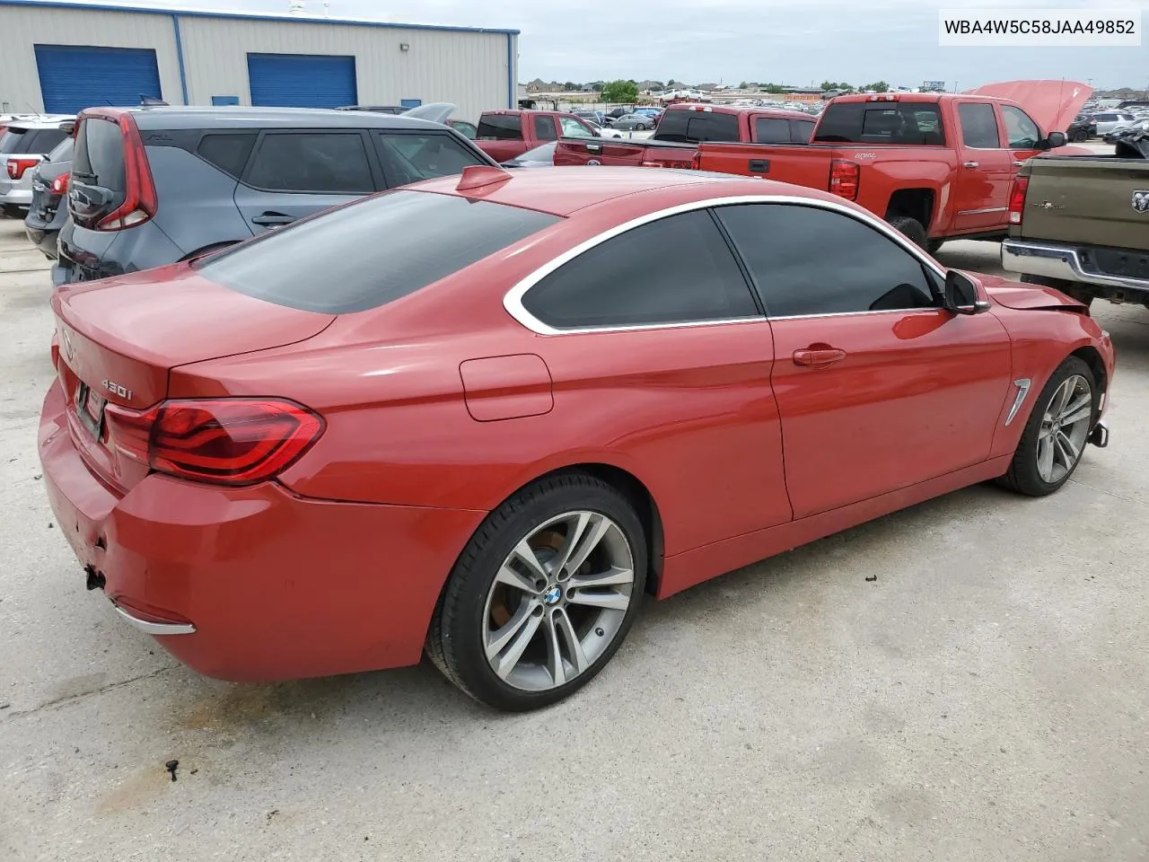 2018 BMW 430Xi VIN: WBA4W5C58JAA49852 Lot: 53427074