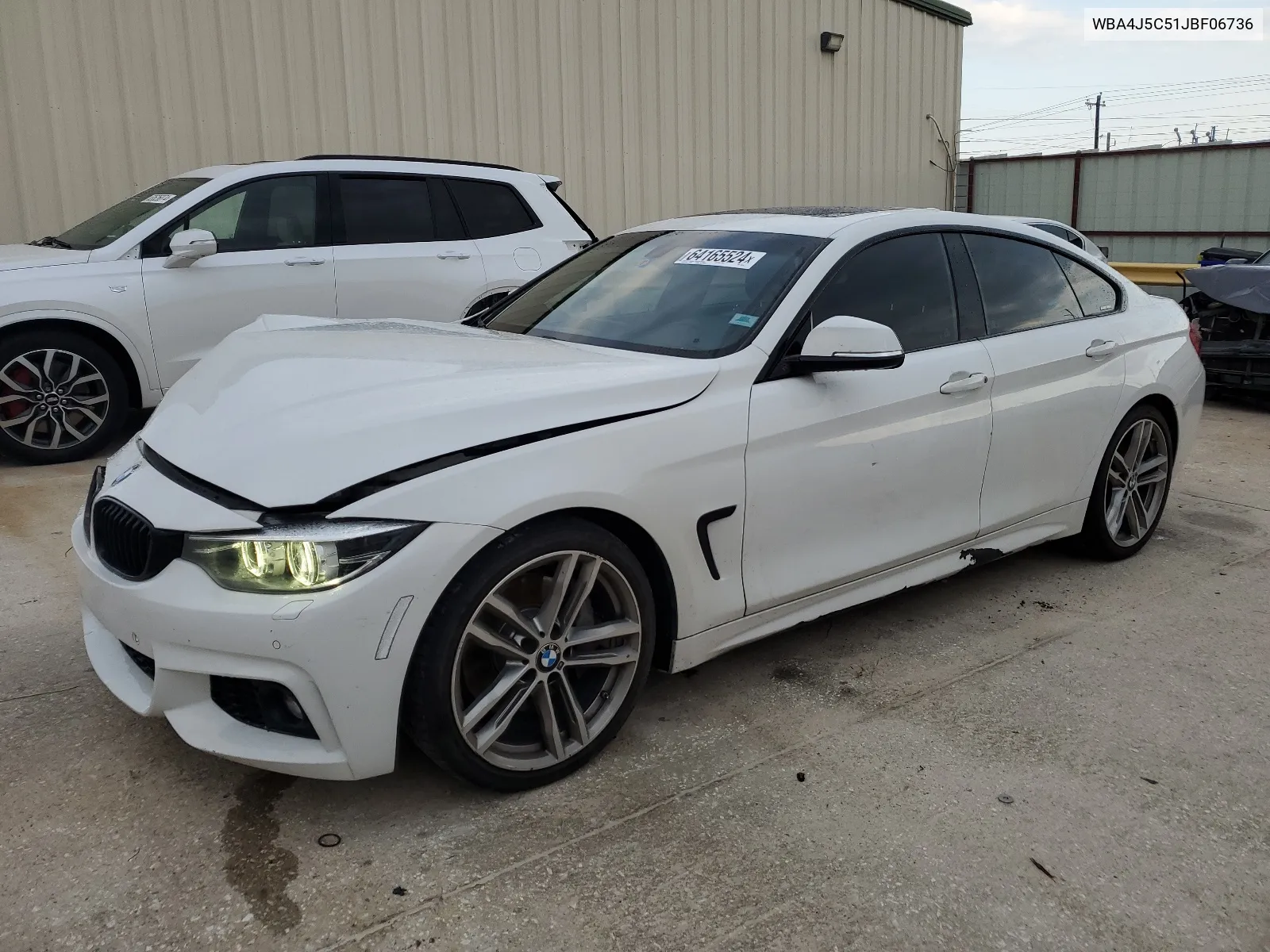 2018 BMW 440I Gran Coupe VIN: WBA4J5C51JBF06736 Lot: 64165524