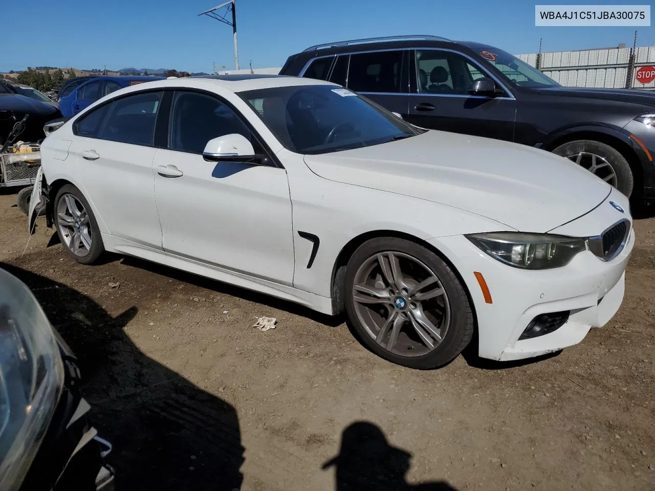 2018 BMW 430I Gran Coupe VIN: WBA4J1C51JBA30075 Lot: 71232244