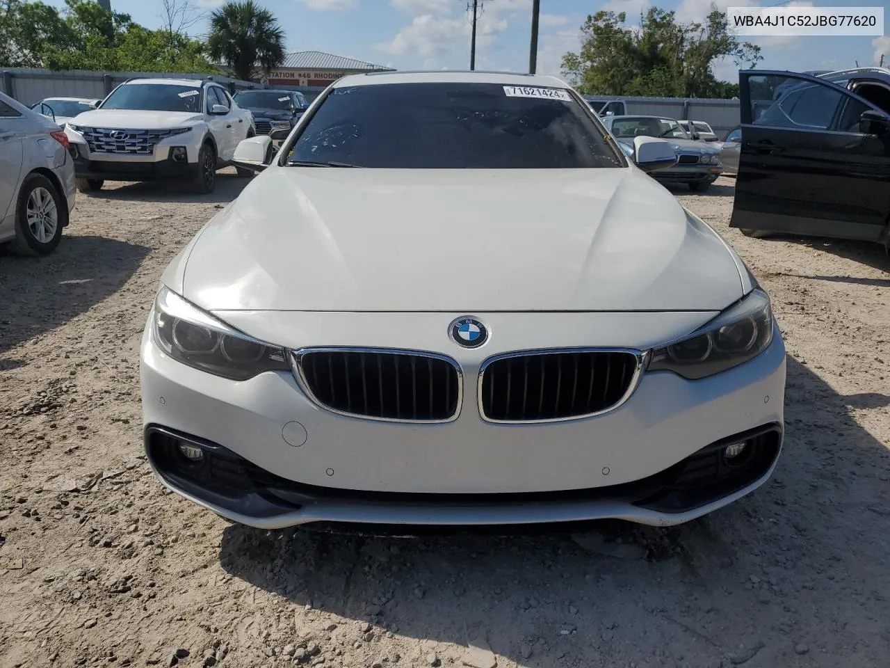 2018 BMW 430I Gran Coupe VIN: WBA4J1C52JBG77620 Lot: 71621424