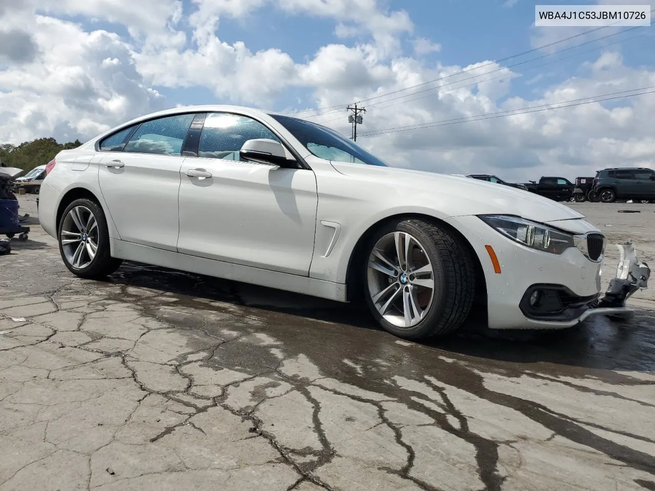 2018 BMW 430I Gran Coupe VIN: WBA4J1C53JBM10726 Lot: 73355584