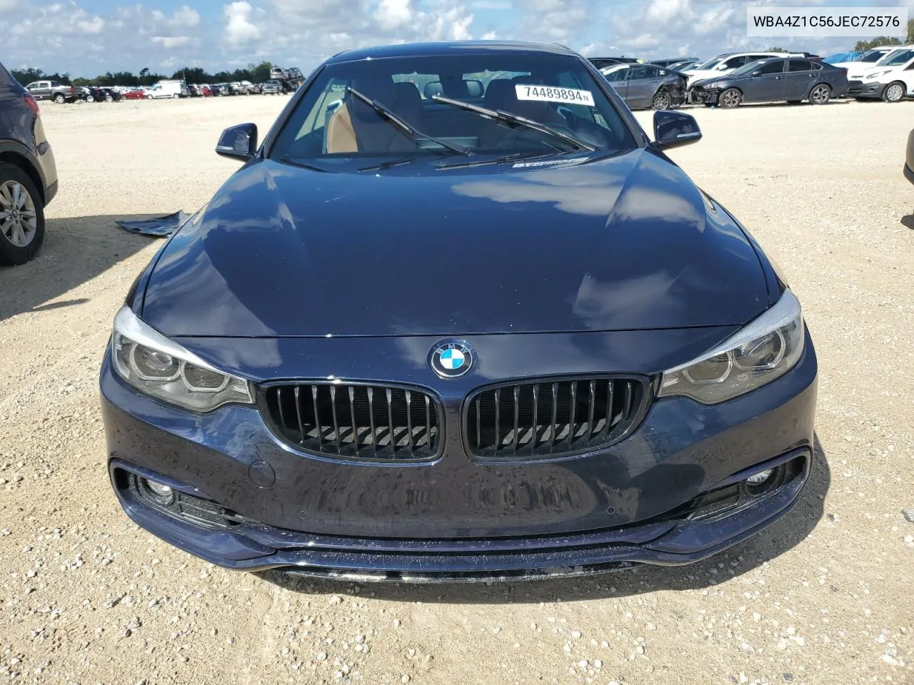 2018 BMW 430I VIN: WBA4Z1C56JEC72576 Lot: 74489894