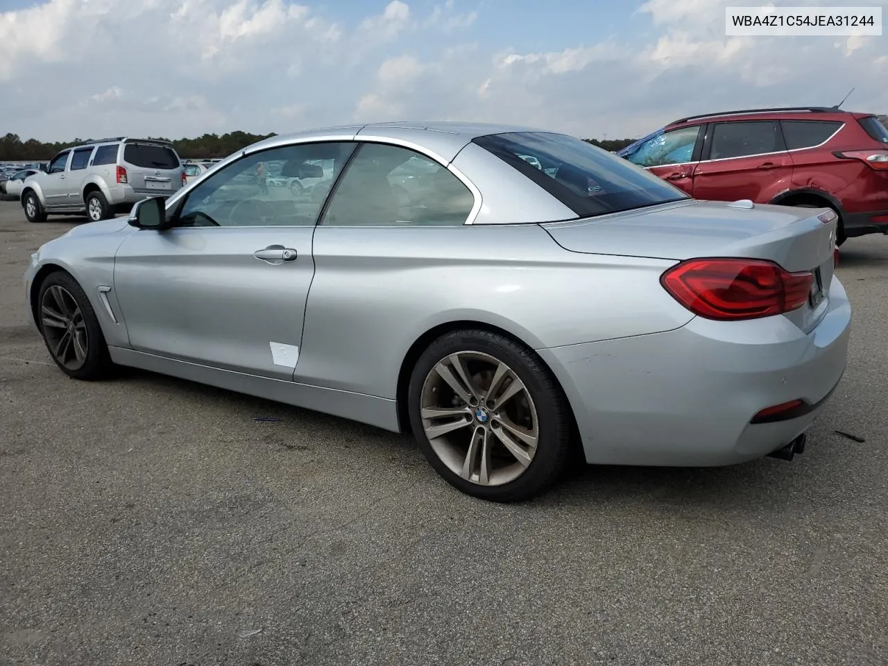 2018 BMW 430I VIN: WBA4Z1C54JEA31244 Lot: 75730134