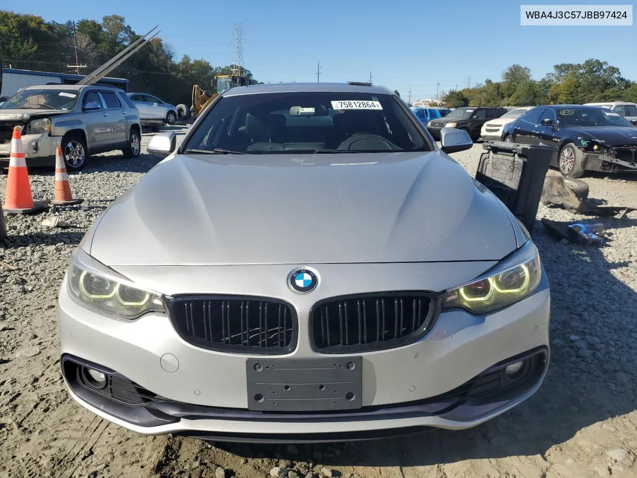 2018 BMW 430Xi Gran Coupe VIN: WBA4J3C57JBB97424 Lot: 75812864