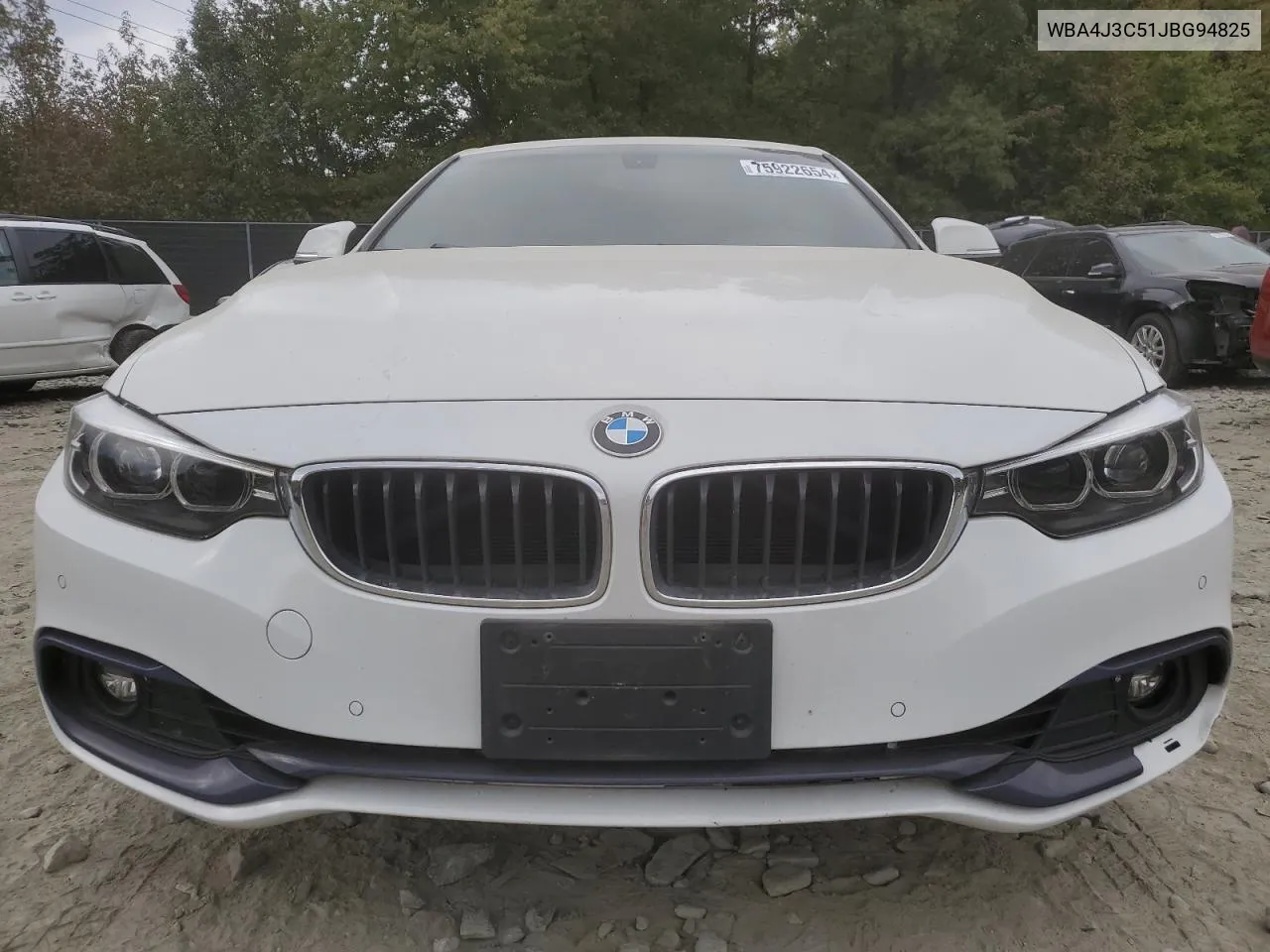 2018 BMW 430Xi Gran Coupe VIN: WBA4J3C51JBG94825 Lot: 75922654