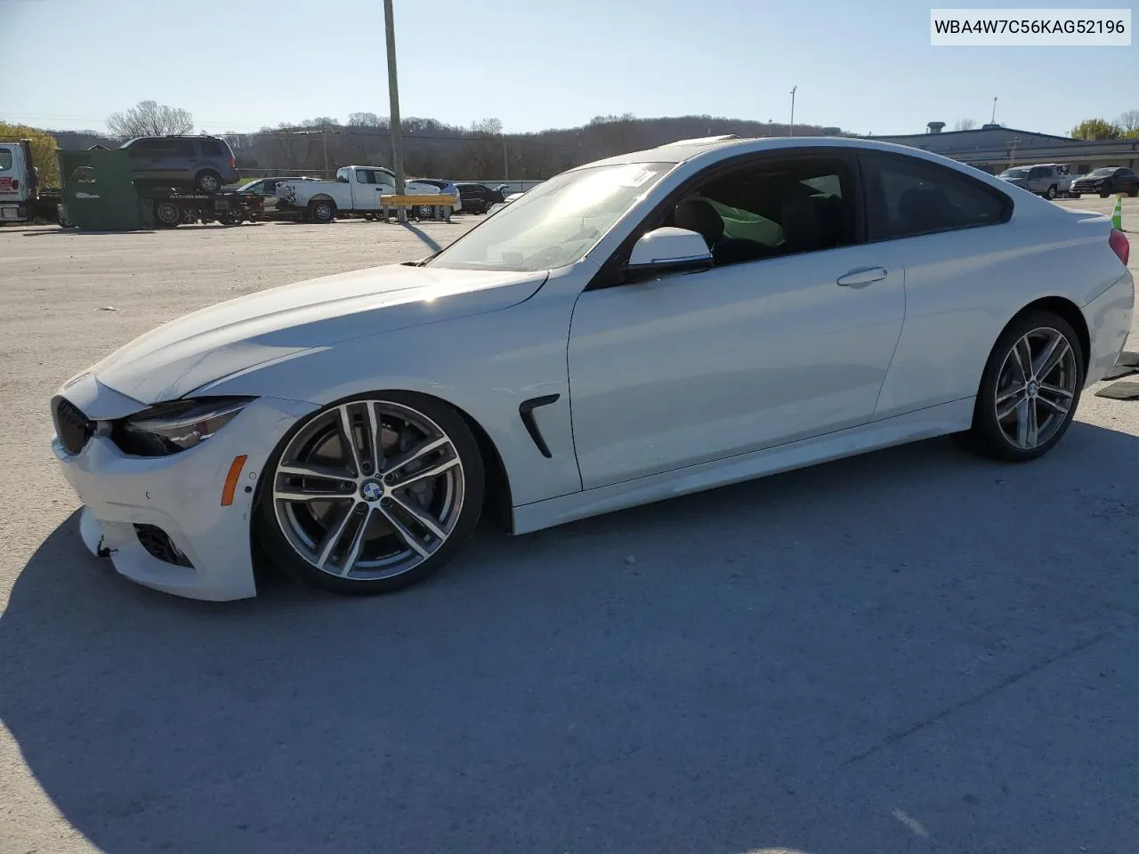 2019 BMW 440I VIN: WBA4W7C56KAG52196 Lot: 46634704