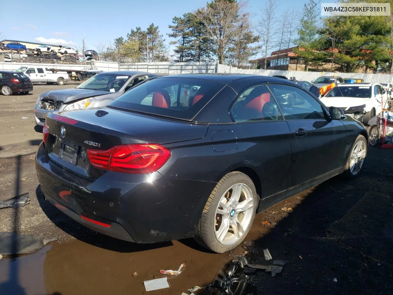 2019 BMW 430Xi VIN: WBA4Z3C58KEF31811 Lot: 50414074