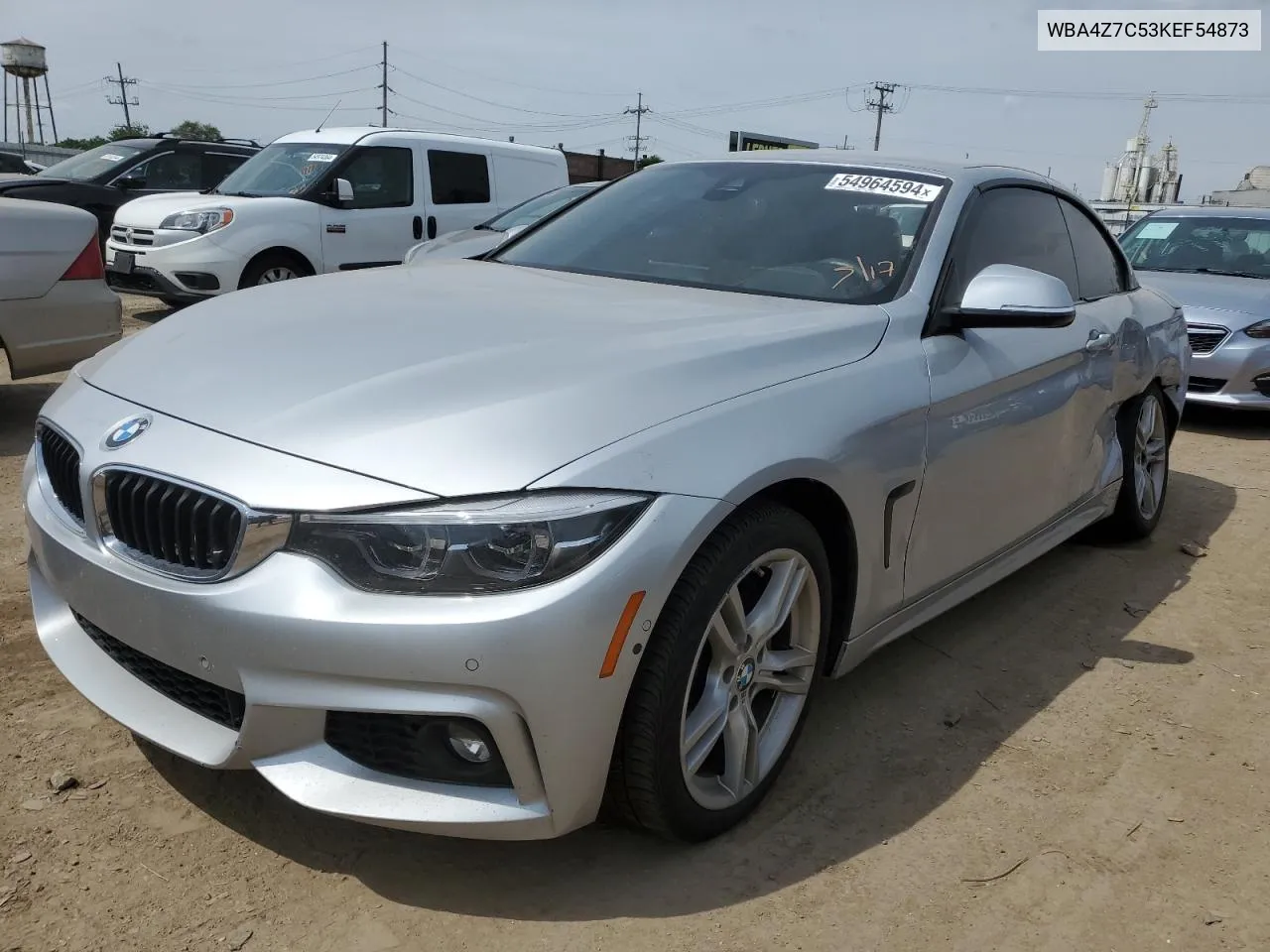 2019 BMW 440Xi VIN: WBA4Z7C53KEF54873 Lot: 54964594