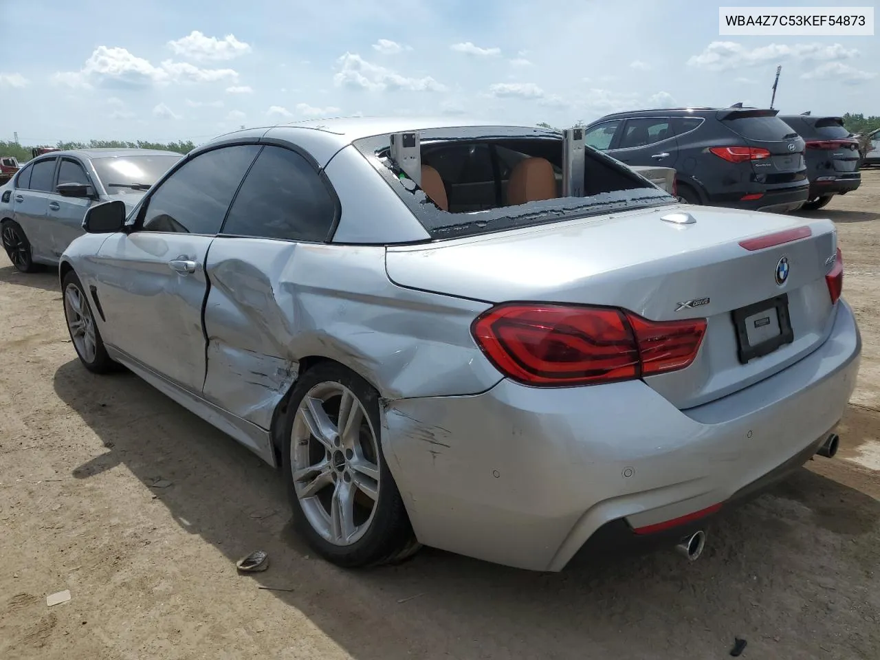 2019 BMW 440Xi VIN: WBA4Z7C53KEF54873 Lot: 54964594