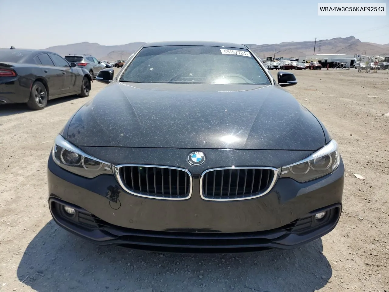 2019 BMW 430I VIN: WBA4W3C56KAF92543 Lot: 59167724