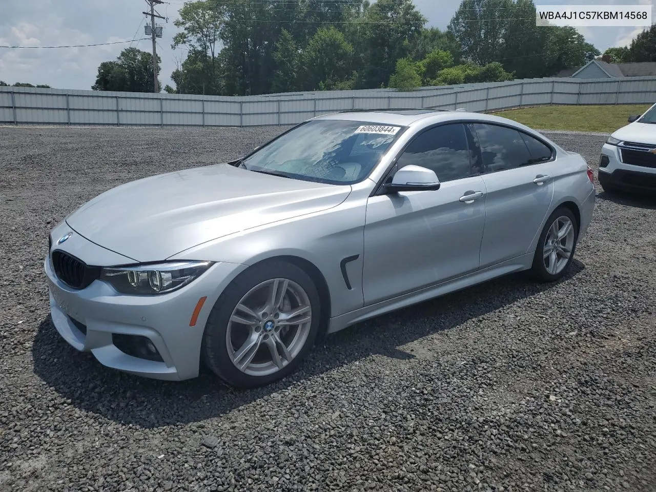 2019 BMW 430I Gran Coupe VIN: WBA4J1C57KBM14568 Lot: 60603844