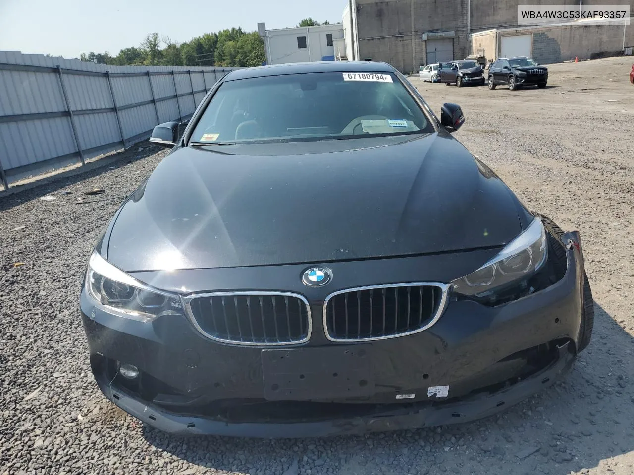 2019 BMW 430I VIN: WBA4W3C53KAF93357 Lot: 67180794