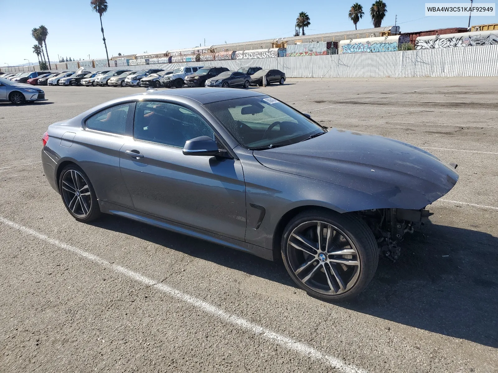 2019 BMW 430I VIN: WBA4W3C51KAF92949 Lot: 68064074