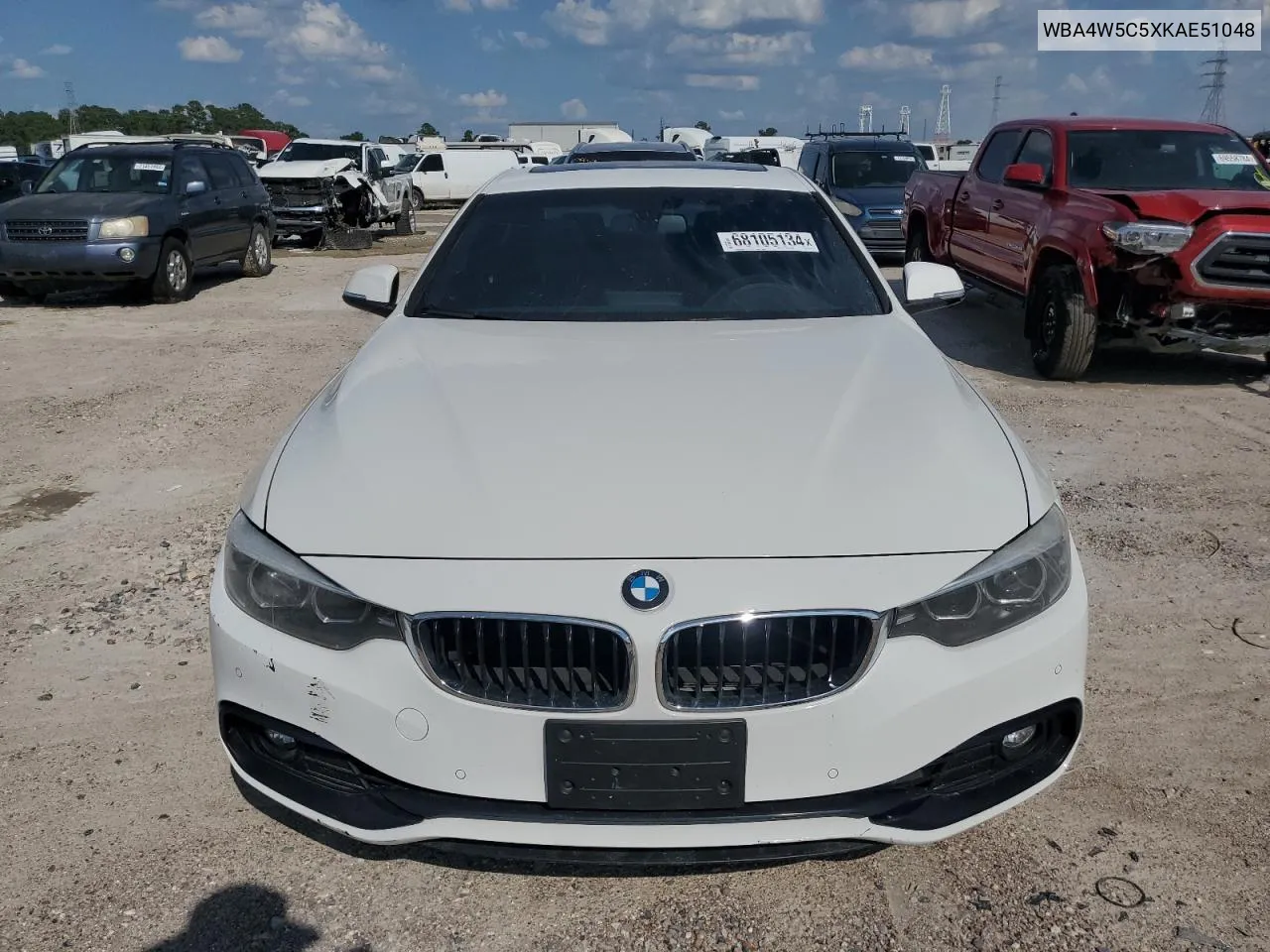 2019 BMW 430Xi VIN: WBA4W5C5XKAE51048 Lot: 68105134