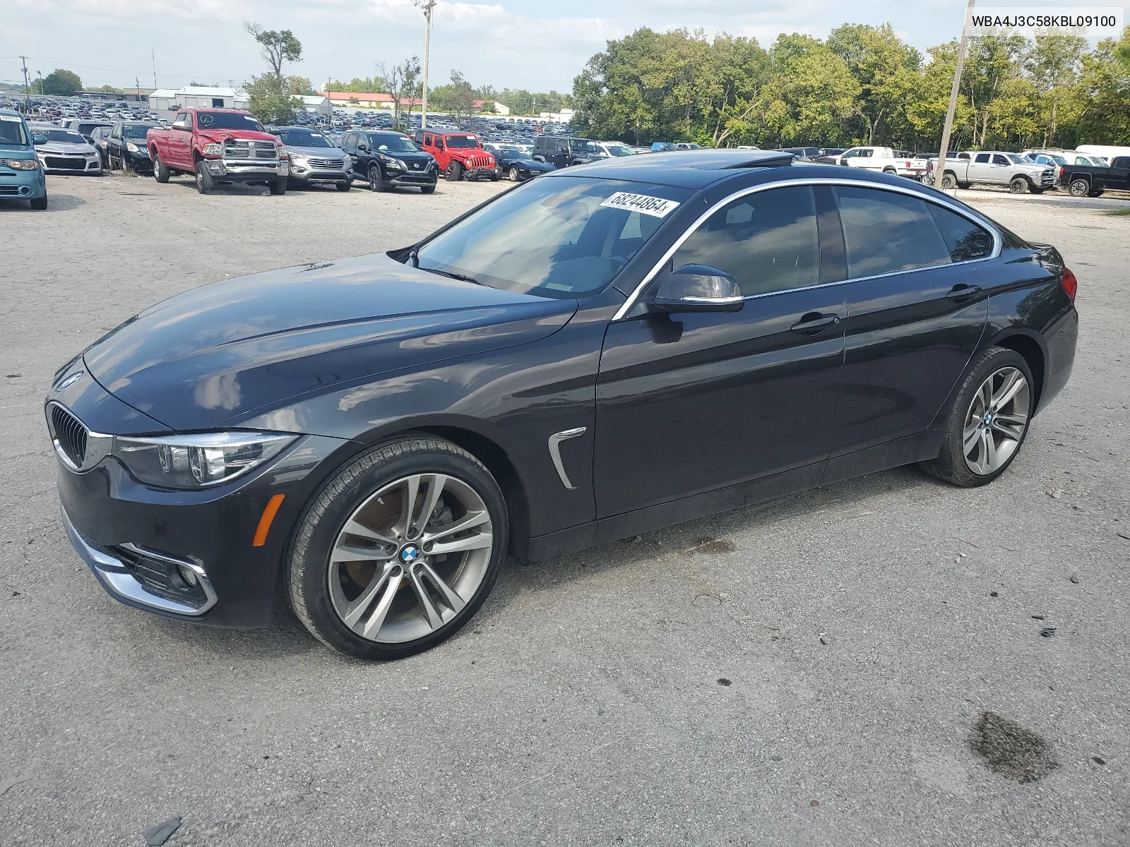 2019 BMW 430Xi Gran Coupe VIN: WBA4J3C58KBL09100 Lot: 68244864