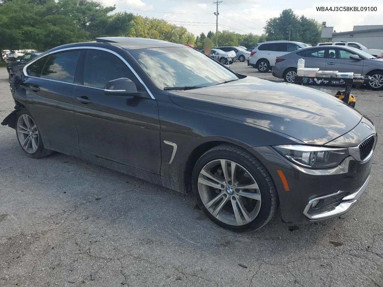 2019 BMW 430Xi Gran Coupe VIN: WBA4J3C58KBL09100 Lot: 68244864