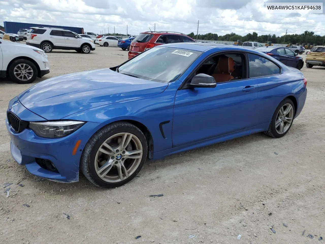 2019 BMW 440Xi VIN: WBA4W9C51KAF94638 Lot: 69089974