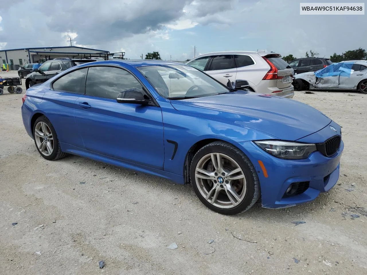 2019 BMW 440Xi VIN: WBA4W9C51KAF94638 Lot: 69089974