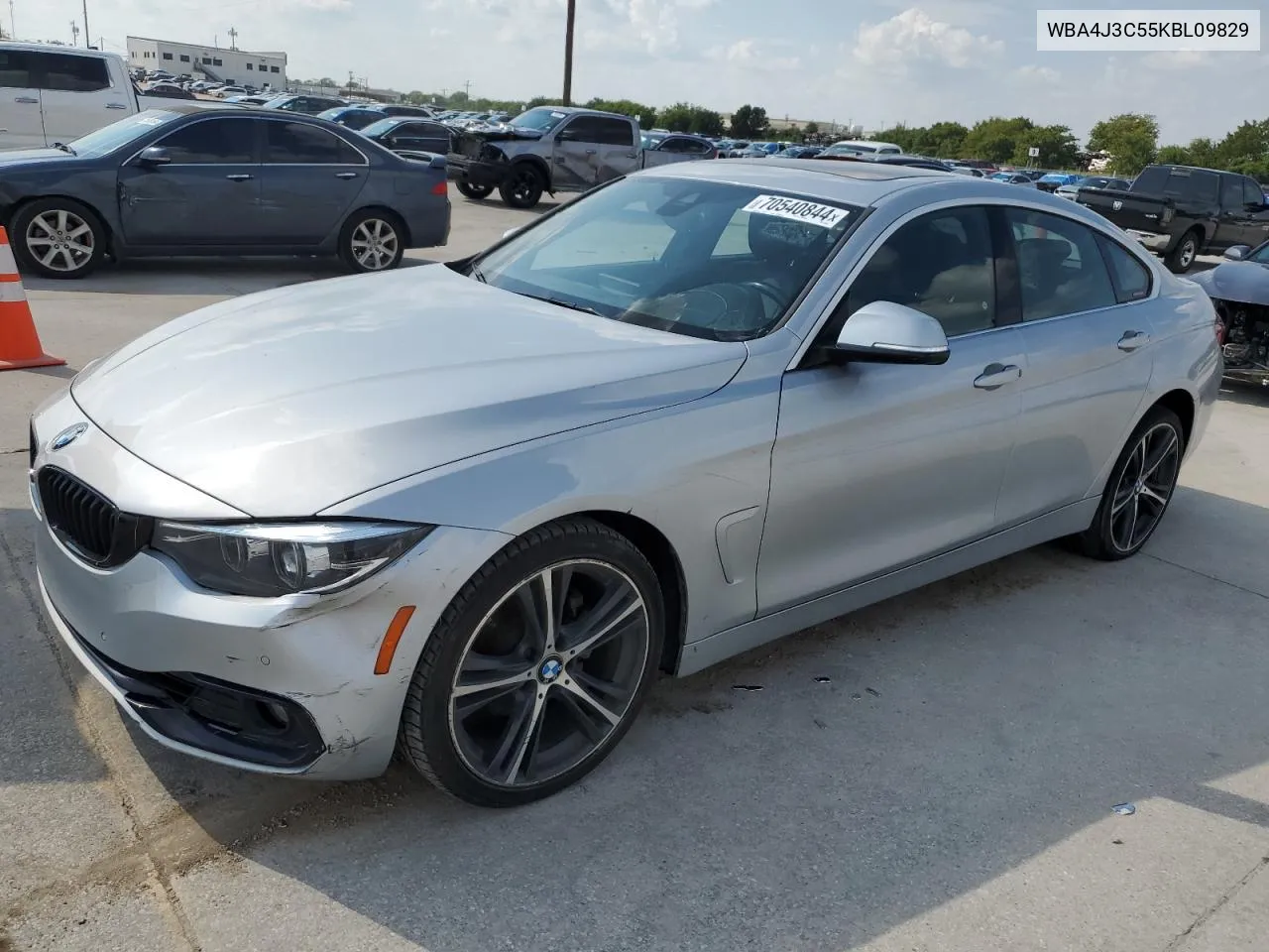 2019 BMW 430Xi Gran Coupe VIN: WBA4J3C55KBL09829 Lot: 70540844